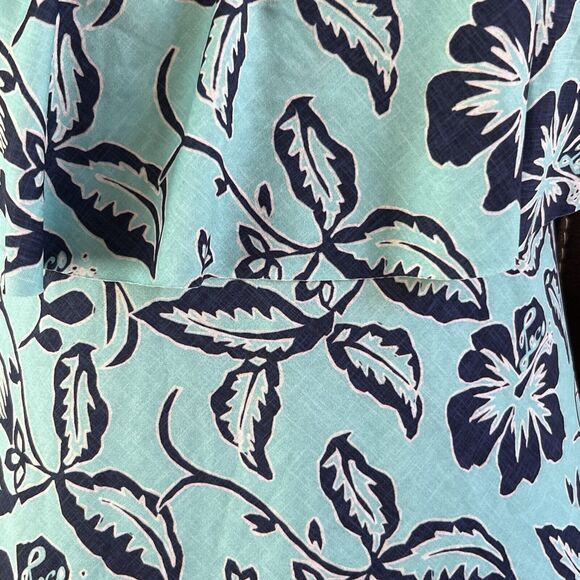 NWT LOCO Boutique Size Medium Swimsuit Swim Dress One Piece‎ Tropical Blue Green - Picture 3 of 11